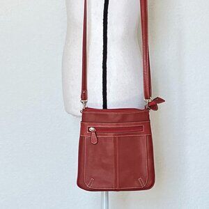 Bellarose Maroon Crossbody Bag with Adjustable Strap